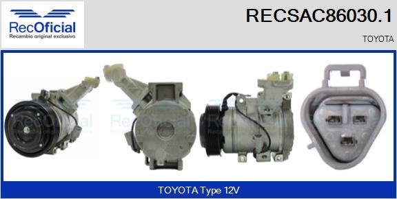 RECOFICIAL RECSAC86030.1 - Компресор, климатизация vvparts.bg