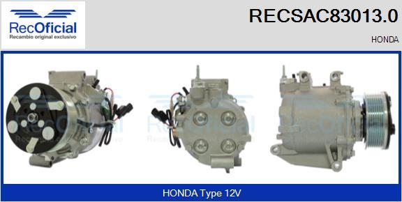 RECOFICIAL RECSAC83013.0 - Компресор, климатизация vvparts.bg