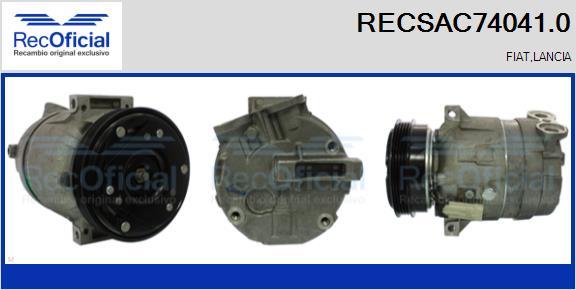 RECOFICIAL RECSAC74041.0 - Компресор, климатизация vvparts.bg