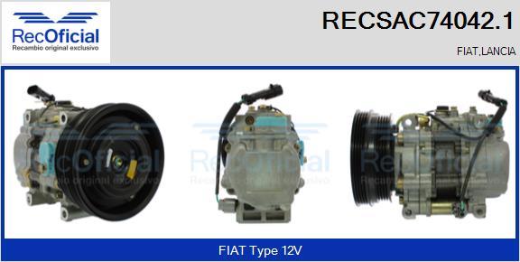 RECOFICIAL RECSAC74042.1 - Компресор, климатизация vvparts.bg