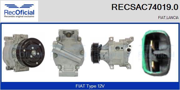 RECOFICIAL RECSAC74019.0 - Компресор, климатизация vvparts.bg