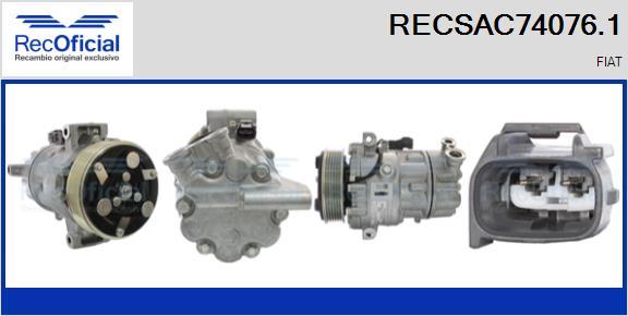 RECOFICIAL RECSAC74076.1 - Компресор, климатизация vvparts.bg