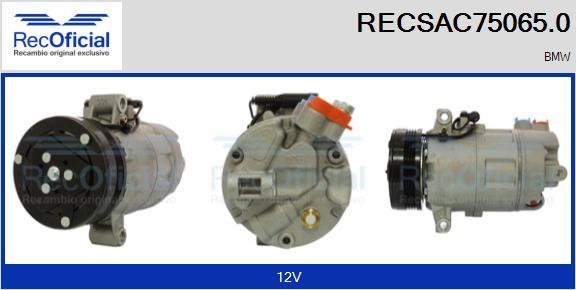 RECOFICIAL RECSAC75065.0 - Компресор, климатизация vvparts.bg