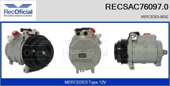 RECOFICIAL RECSAC76097.0 - Компресор, климатизация vvparts.bg