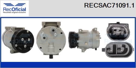 RECOFICIAL RECSAC71091.1 - Компресор, климатизация vvparts.bg