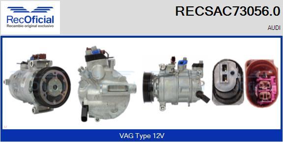 RECOFICIAL RECSAC73056.0 - Компресор, климатизация vvparts.bg