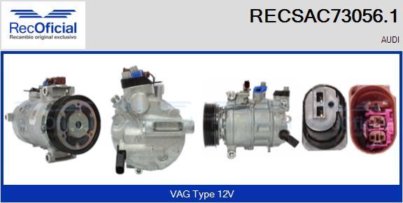 RECOFICIAL RECSAC73056.1 - Компресор, климатизация vvparts.bg