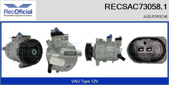 RECOFICIAL RECSAC73058.1 - Компресор, климатизация vvparts.bg