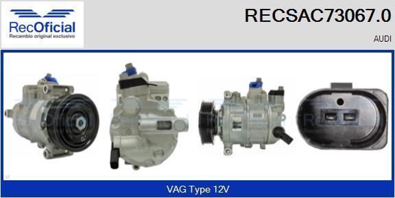 RECOFICIAL RECSAC73067.0 - Компресор, климатизация vvparts.bg