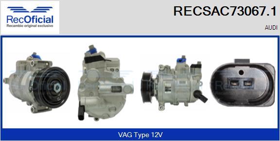 RECOFICIAL RECSAC73067.1 - Компресор, климатизация vvparts.bg