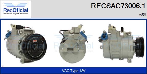 RECOFICIAL RECSAC73006.1 - Компресор, климатизация vvparts.bg