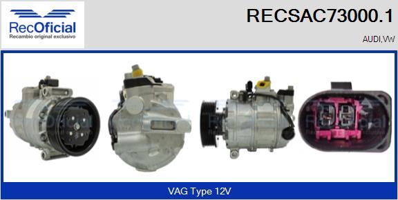 RECOFICIAL RECSAC73000.1 - Компресор, климатизация vvparts.bg