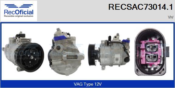 RECOFICIAL RECSAC73014.1 - Компресор, климатизация vvparts.bg