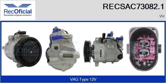 RECOFICIAL RECSAC73082.1 - Компресор, климатизация vvparts.bg