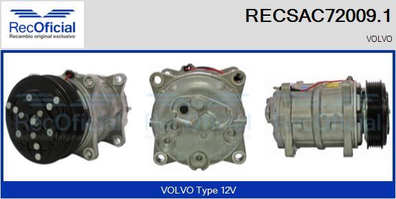 RECOFICIAL RECSAC72009.1 - Компресор, климатизация vvparts.bg