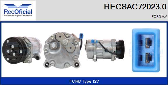 RECOFICIAL RECSAC72023.0 - Компресор, климатизация vvparts.bg