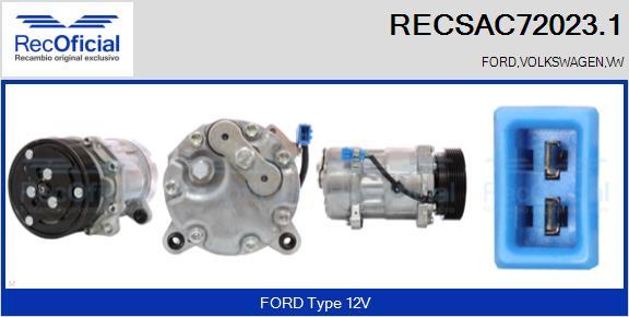 RECOFICIAL RECSAC72023.1 - Компресор, климатизация vvparts.bg