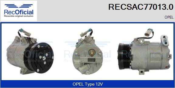 RECOFICIAL RECSAC77013.0 - Компресор, климатизация vvparts.bg