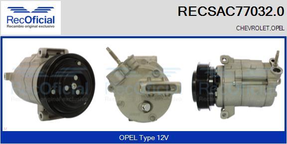 RECOFICIAL RECSAC77032.0 - Компресор, климатизация vvparts.bg