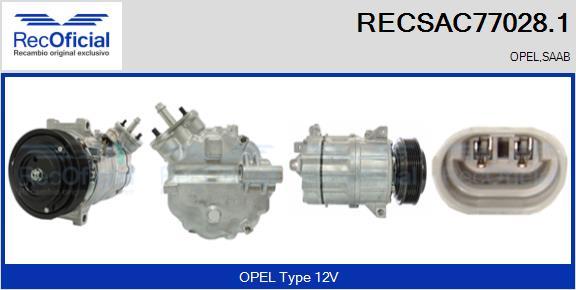 RECOFICIAL RECSAC77028.1 - Компресор, климатизация vvparts.bg