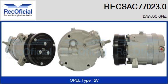 RECOFICIAL RECSAC77023.0 - Компресор, климатизация vvparts.bg