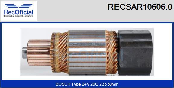 RECOFICIAL RECSAR10606.0 - Ротор, стартер vvparts.bg