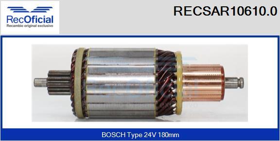 RECOFICIAL RECSAR10610.0 - Ротор, стартер vvparts.bg