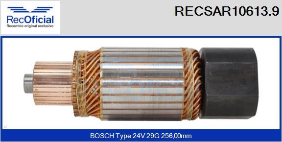 RECOFICIAL RECSAR10613.9 - Ротор, стартер vvparts.bg