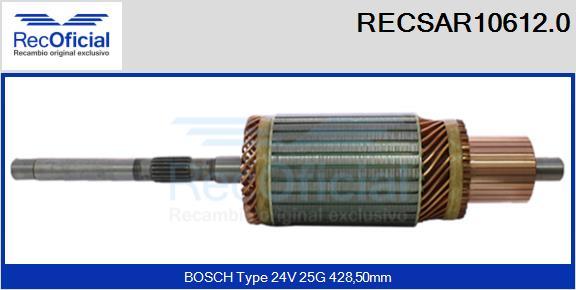 RECOFICIAL RECSAR10612.0 - Ротор, стартер vvparts.bg