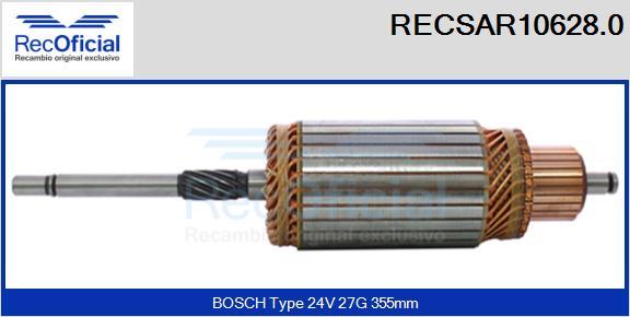 RECOFICIAL RECSAR10628.0 - Ротор, стартер vvparts.bg