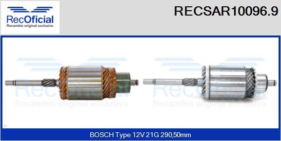 RECOFICIAL RECSAR10096.9 - Ротор, стартер vvparts.bg