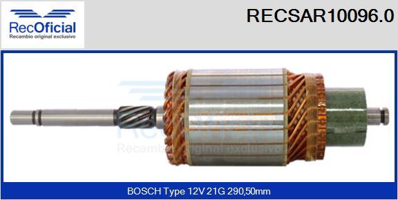 RECOFICIAL RECSAR10096.0 - Ротор, стартер vvparts.bg