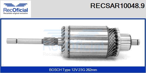 RECOFICIAL RECSAR10048.9 - Ротор, стартер vvparts.bg