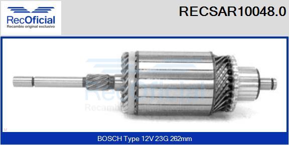 RECOFICIAL RECSAR10048.0 - Ротор, стартер vvparts.bg