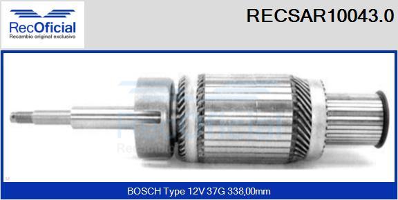 RECOFICIAL RECSAR10043.0 - Ротор, стартер vvparts.bg