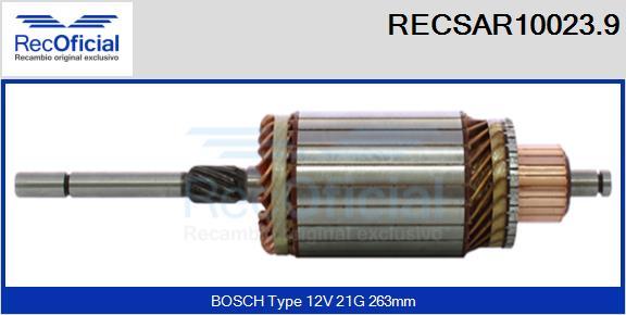 RECOFICIAL RECSAR10023.9 - Ротор, стартер vvparts.bg