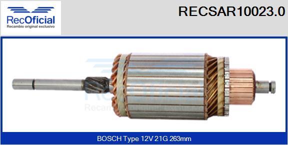 RECOFICIAL RECSAR10023.0 - Ротор, стартер vvparts.bg