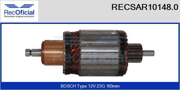 RECOFICIAL RECSAR10148.0 - Ротор, стартер vvparts.bg