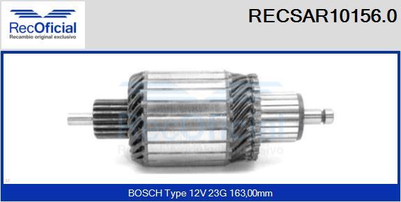 RECOFICIAL RECSAR10156.0 - Ротор, стартер vvparts.bg