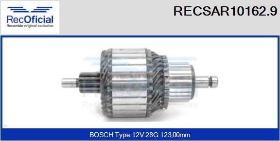 RECOFICIAL RECSAR10162.9 - Ротор, стартер vvparts.bg