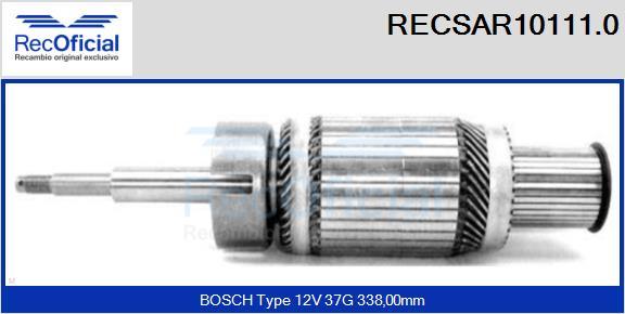 RECOFICIAL RECSAR10111.0 - Ротор, стартер vvparts.bg
