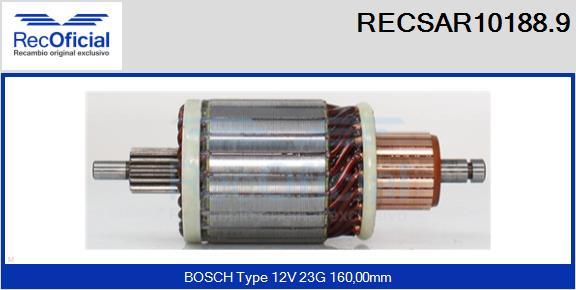 RECOFICIAL RECSAR10188.9 - Ротор, стартер vvparts.bg