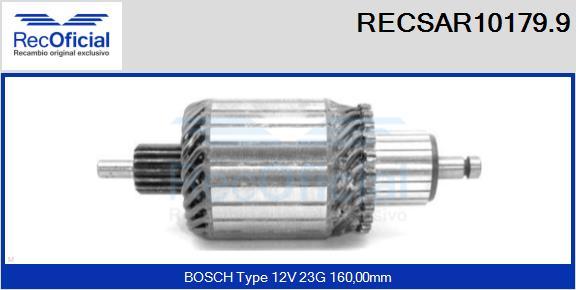 RECOFICIAL RECSAR10179.9 - Ротор, стартер vvparts.bg