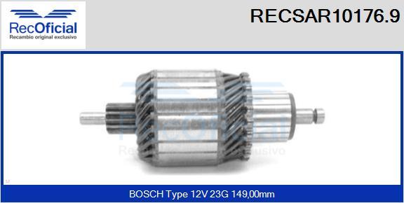 RECOFICIAL RECSAR10176.9 - Ротор, стартер vvparts.bg