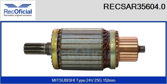 RECOFICIAL RECSAR35604.0 - Ротор, стартер vvparts.bg