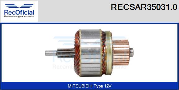 RECOFICIAL RECSAR35031.0 - Ротор, стартер vvparts.bg