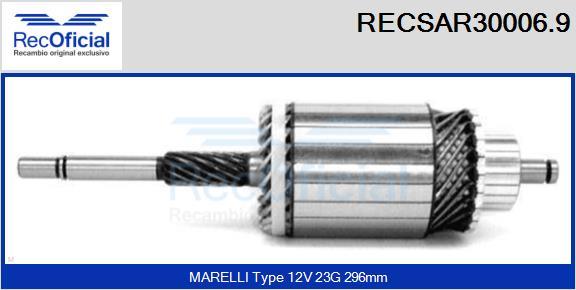 RECOFICIAL RECSAR30006.9 - Ротор, стартер vvparts.bg