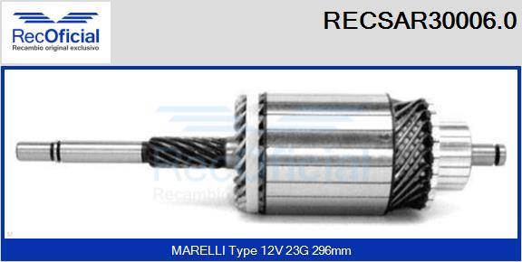 RECOFICIAL RECSAR30006.0 - Ротор, стартер vvparts.bg