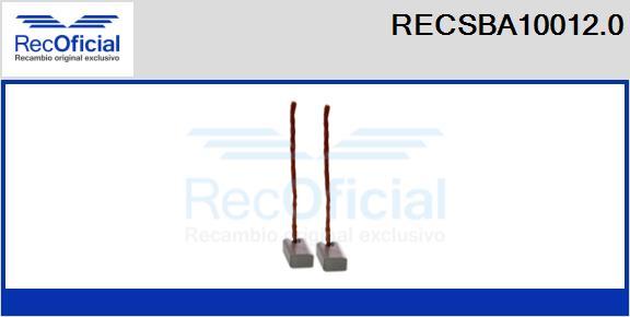 RECOFICIAL RECSBA10012.0 - Въглеродна четка, генератор vvparts.bg