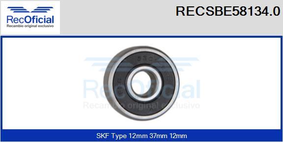 RECOFICIAL RECSBE58134.0 - Лагер vvparts.bg